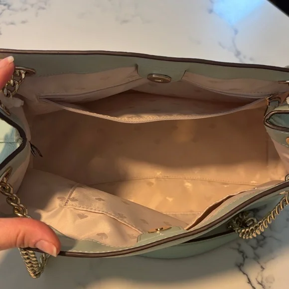 🍀Kate Spade Halle Chain-Handle Shoulder Bag in Seawater AND Matching Wallet!!